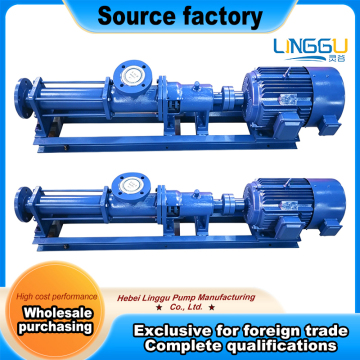 High-Efficiency Single Screw Sludge Pump for Dewatering