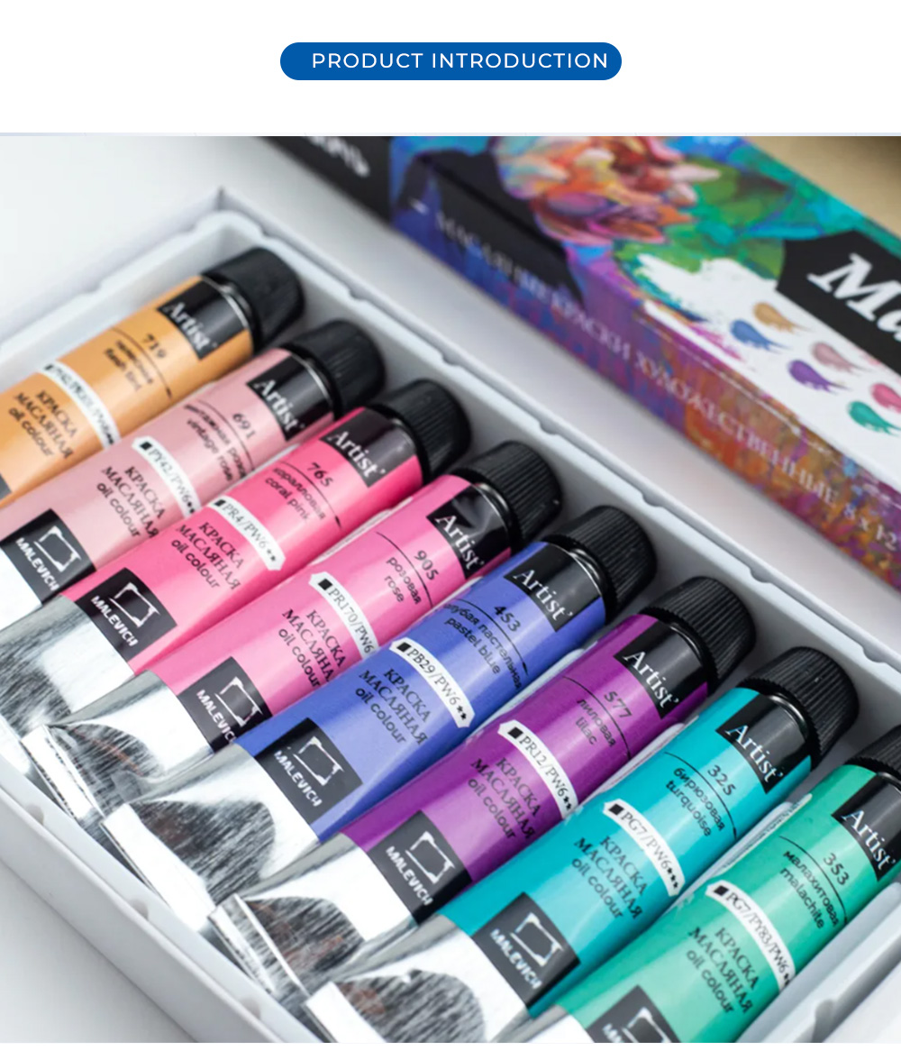 Multi color Artist Paint Aluminum Tubes X