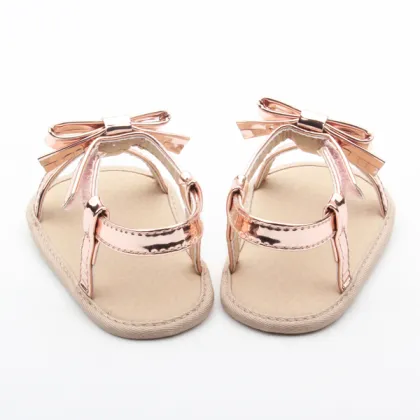 Stylish kids girls party footwear baby PU leather sandals