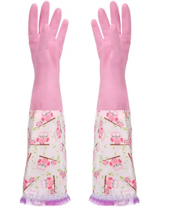 GC2006 Waterproof Durable Dishwashing Gloves: Rubber & PVC Kitchen Supplies for Housework and Cleaning