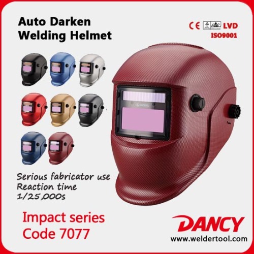 Custom Tig Electronic Welding Helmet with CE approval code.7077