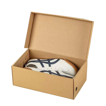 Customizable High Quality Recyclable Kraft Shoe Box with Self Seal for Shipping