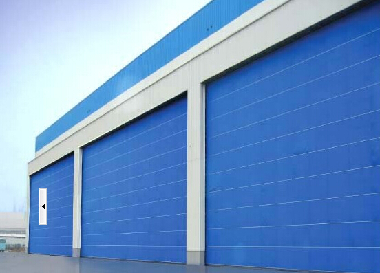 Exterior and Interior Flexible Fabric Hangar Gate