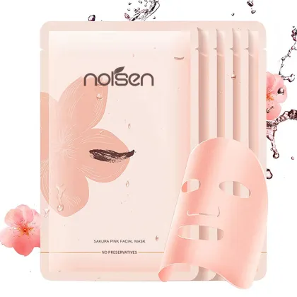 Sakura Pink Facial Mask: Hydrate, Nourish, and Rejuvenate with Natural Formula Moisturizing Sheet Mask
