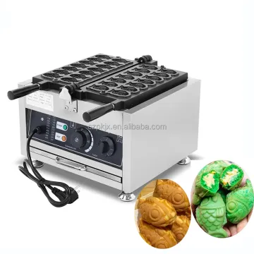 14PCS Japanese Fish Shaped Taiyaki Maker: Waffle Cone & Cake Baker