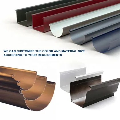 Aluminium K-Style Rain Gutter Accessories and Materials