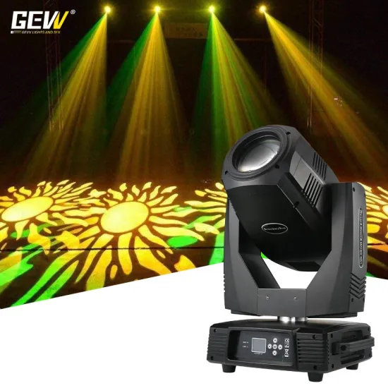 3in1 GEVV Moving Head Stage Light: Beam, Spot, Wash 380W for Disco and Parties