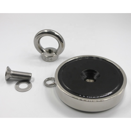Round Metal Detector handle magnetic hooks Fishing magnet
