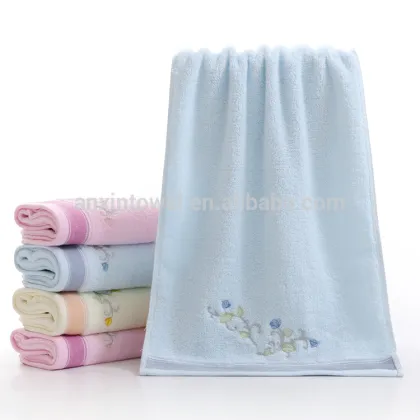 green day holiday embroidered cheap gift towel cotton gift towel