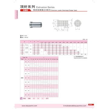 JIS Standard Mold Precision Grade-bus (flenstype)