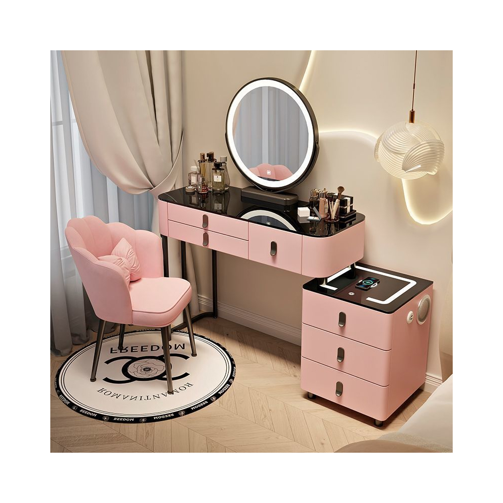Tavolo da toeletta C3 con maniglia rosa nera