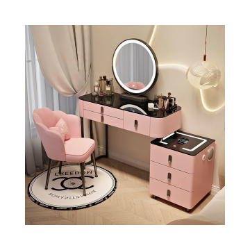 Tavolo da toeletta C3 con maniglia rosa nera