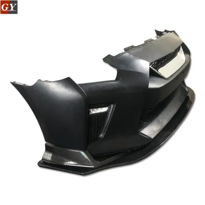 Carbon Fiber Liberty Walk Ver.1.5 Style Front Lip for Nissan 17+ R35 GTR