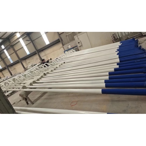 Q235 galvanized street lighting pole light post