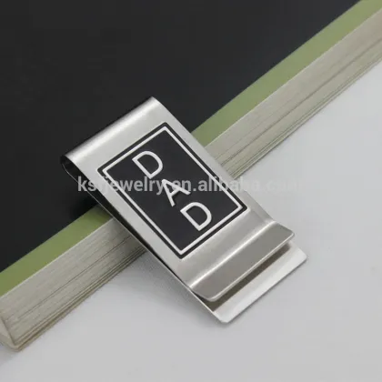 Blank Stainless Steel Money Clips Metal Clips For Father's Day