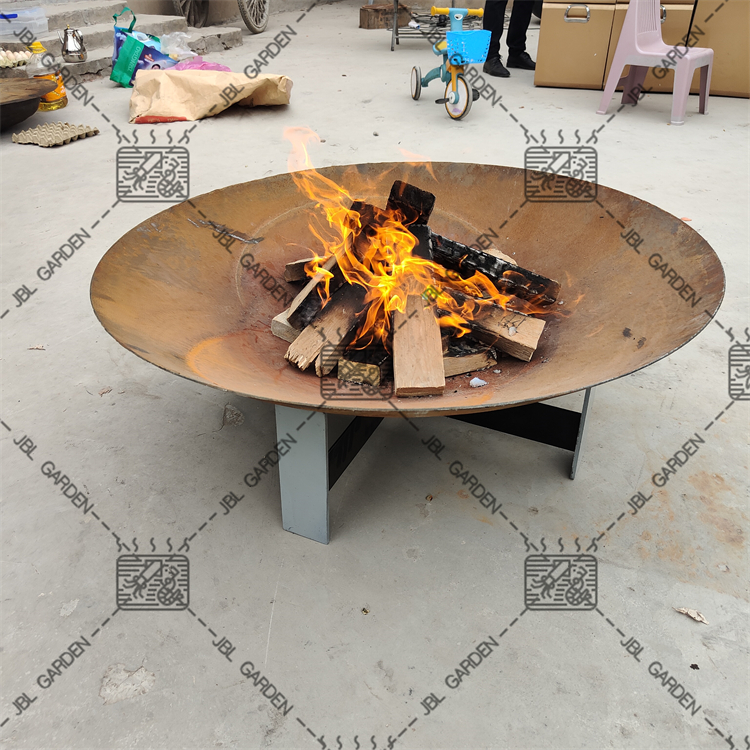 Assembled Corten Steel Fire Pits