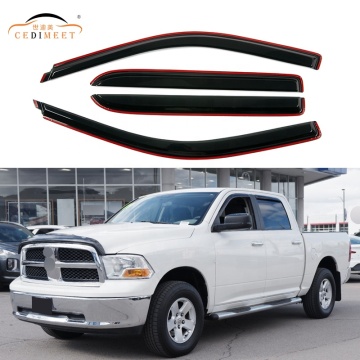 Acrylauto außen Regenschutz Sonnenvisier für Ram 1500 Crew Cab 2009-2018