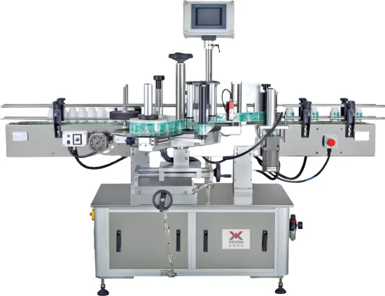 TB-580 Automatic Double Sided Labeling Machine for Round Bottles by Famous Brand