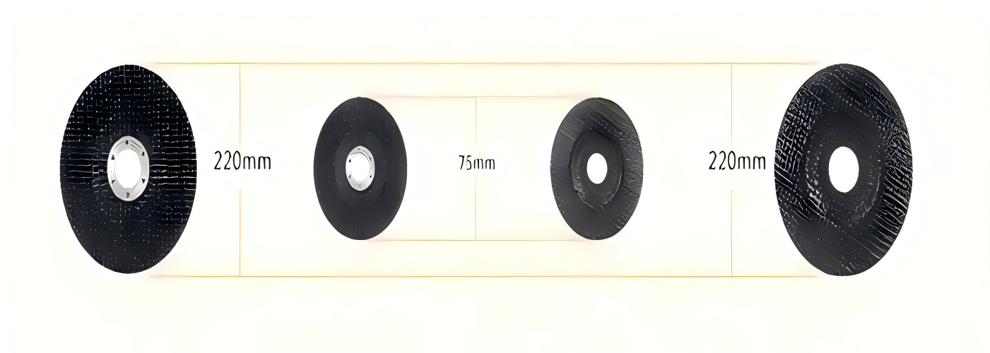 Natural material fiberglass backing pad