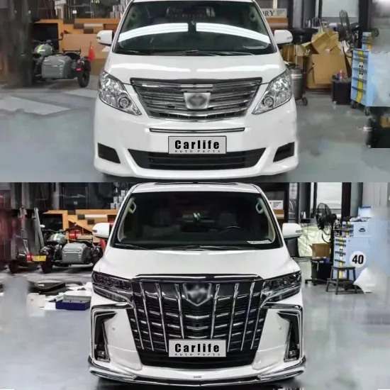 High Quality PP Material Bumpers for Toyota Alphard 2008-2014 Upgrade 2020 SC Modellista Look