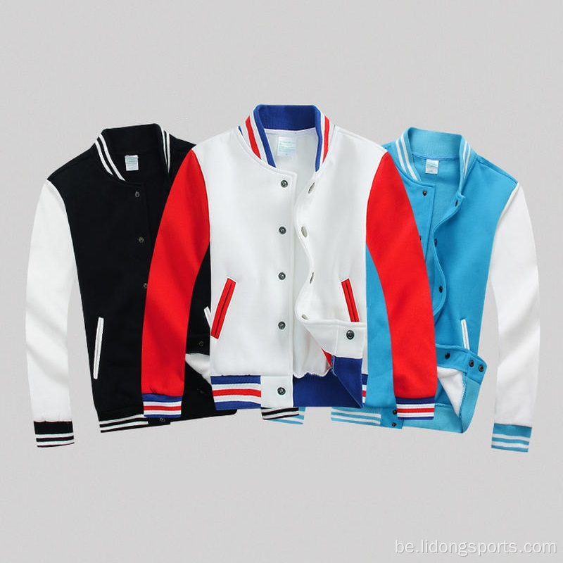 Аптовая Custom Print Logo Plain Fleece College Jacket