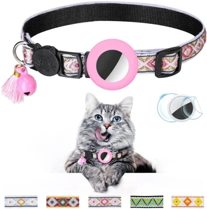 Personalized Tribal Breakaway Gps Cat Collar with Bell