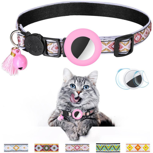 Nylon Lanyard Cord Airtag Collar Cats Wholesale Petsmart Cat Collar Gps Factory