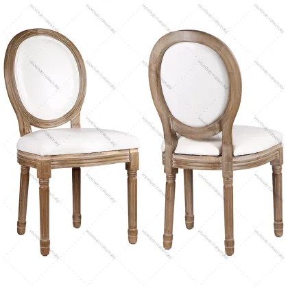 Luxury Wooden Wedding Home French Louis Chair in Guangzhou