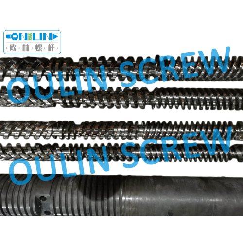 Supply Theysohn Double Parallel Screw and Barrel for Pipe, Profiles, Sheet, Pellets.