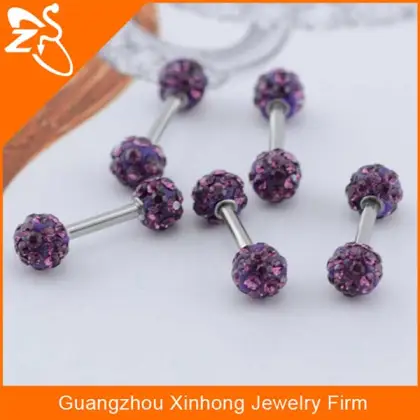 sweet fancy stud earrings Crystal stud earrings for young ladies