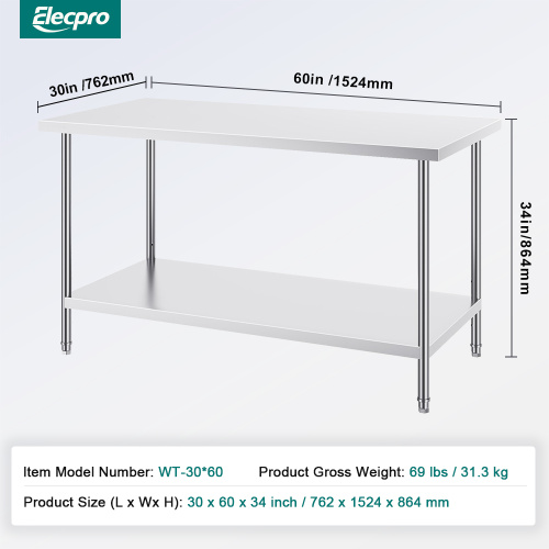 Stainless Steel Table stainless steel work table adjustable height Factory