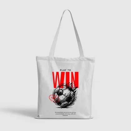 Parisian Victory Tear Football Canvas Tote Bag