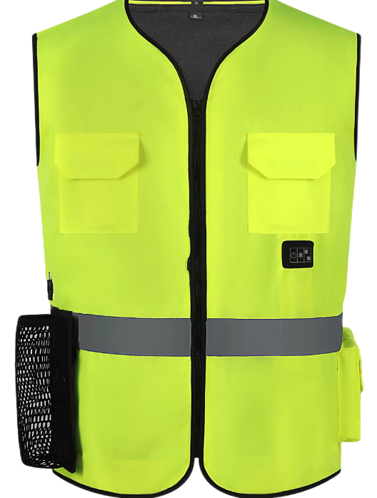 Integrated Cooling Vest, Fluorescent Yellow