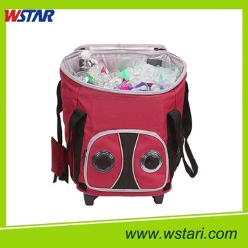 2015 High Quality New Plastic Cooler Box With Wheels And Trolley 45L