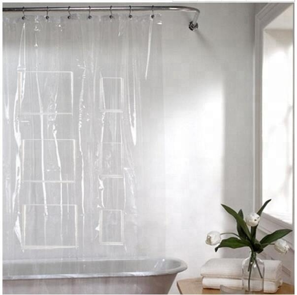 PEVA Material and Stocked Feature PEVA Shower Curtain Liner