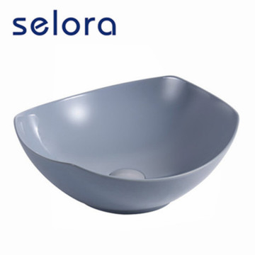 Matte Basin Sanitary Ware Ceramic Sink Colorful Basin