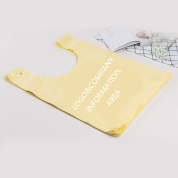 Custom Reusable Biodegradable Grocery Shopping Plastic T Shirt Bags