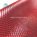 Red W aramid carbon fiber hybrid cloth roll