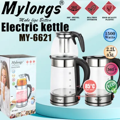 Mylongs MY-6621 Electric Kettle - Turkish Electric Tea Kettle