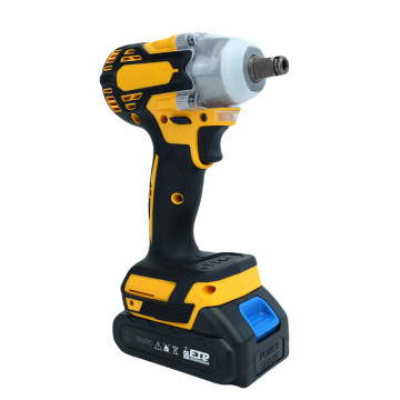 21V Cordless Electric Impact Wrench Kit με κινητήρα χωρίς ψήκτρες, 2 μπαταρίες και φορτιστή