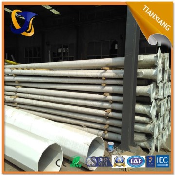 conical hot galvanized galvanized street lighting pole 12m