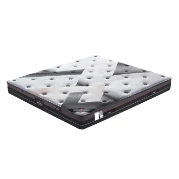 High-Quality, Natural Latex Queen and King Size Roll-Up Mattress with Independent Coil Springs for Home Furniture