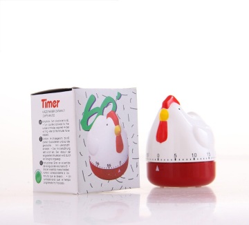 N5 Hen Shaped Mechanical Timer - One Hour Cartoon Kitchen Timer