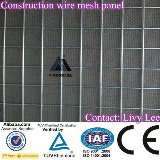 Construction wire mesh panel