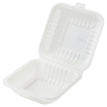 6inch Take-Out Hinged 3-compartments Bento packaging