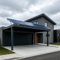 Cochera fotovoltaica residencial moderna