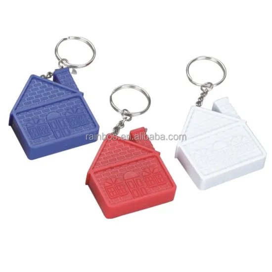 Compact House Shape Mini Tape Measure Keychain: The Perfect Tool for Home Projects and Organization