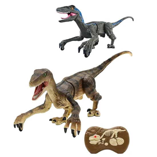 2.4G Remote Control Dinosaur Toy with 3D Eyes: Realistic Simulation Walking RC Dinosaur Toy