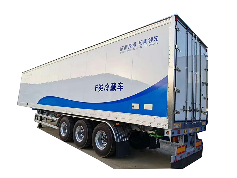 3 axles trailer refrigerated vehicle