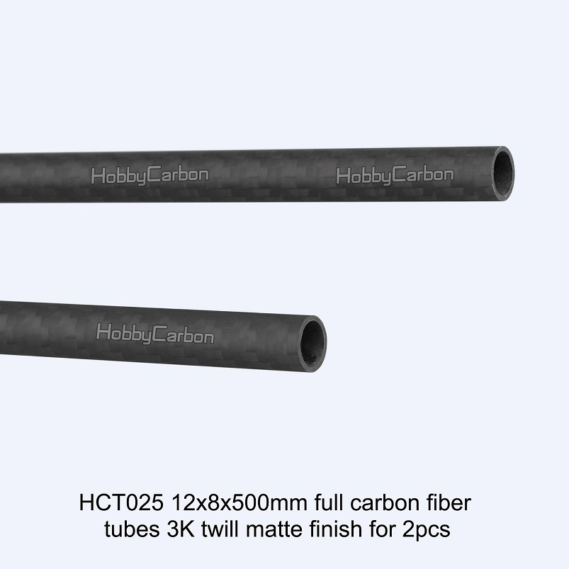 Tube rond en fibre de carbone sur mesure 100% carbone